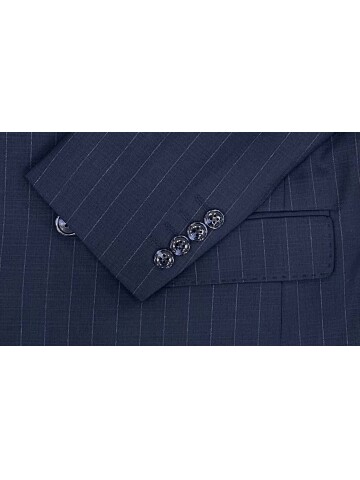 SUIT SARTORIA NAVY BLUE STRIPED DOUBLE-BREASTED SUIT 2002/49