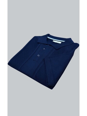 SUIT SARTORIA NAVY BLUE SHORT SLEEVE KNITWEAR T-SHIRT 9031