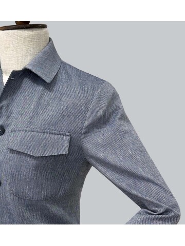 SUIT SARTORIA BLUE 4 POCKET LINEN JACKET 4622