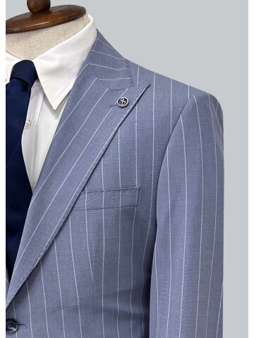 SUIT SARTORIA BLUE STRIPED SUIT 2002/65