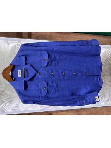 SUIT SARTORIA BLUE LINEN SHIRT 6108