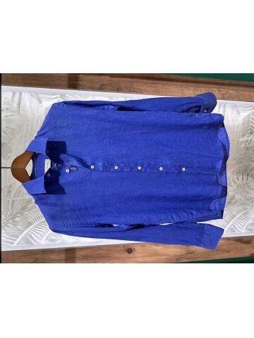 SUIT SARTORIA BLUE LINEN SHIRT 6109