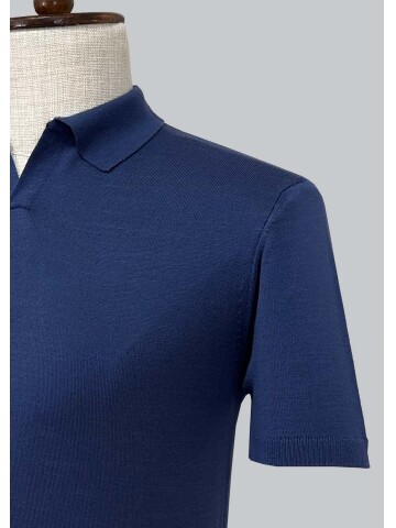 SUIT SARTORIA BLUE SHORT SLEEVE KNITWEAR T-SHIRT 9030