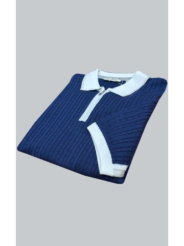 SUIT SARTORIA BLUE SHORT SLEEVE KNITWEAR T-SHIRT 9032