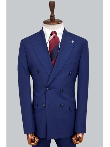SUIT SARTORIA LIGHT NAVY BLUE DOUBLE-BREASTED SUIT 2002/48