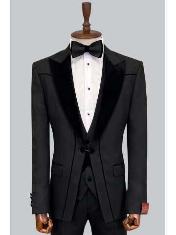 SUIT SARTORIA BLACK TUXEDO 5443