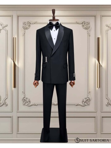 SUIT SARTORIA BLACK TUXEDO 5526