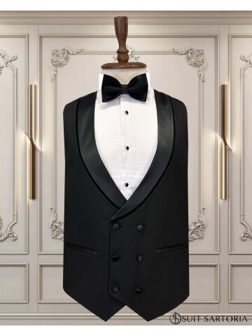 SUIT SARTORIA BLACK TUXEDO 5618