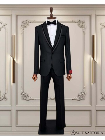 SUIT SARTORIA BLACK TUXEDO 5640