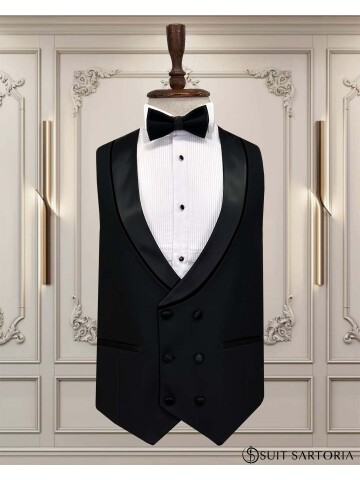 SUIT SARTORIA BLACK TUXEDO 5640