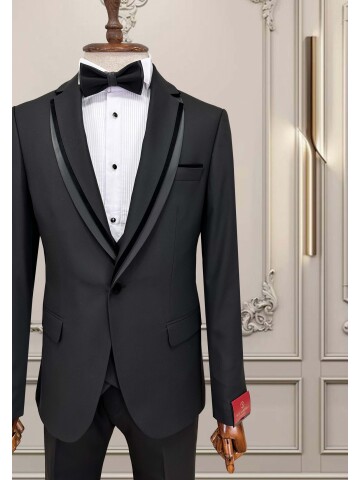 SUIT SARTORIA BLACK TUXEDO 5640