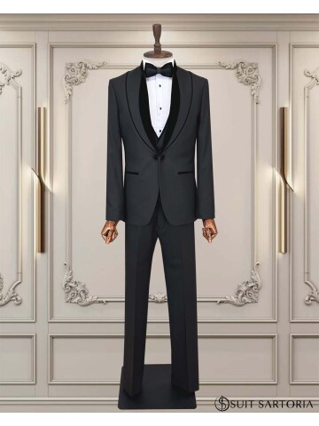Cemden WEDDİNG SUİT BLACK 5755