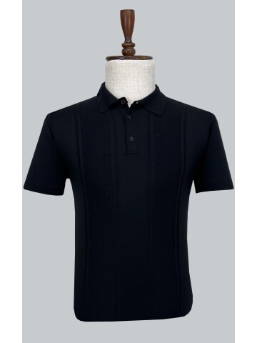 SUIT SARTORIA BLACK SHORT SLEEVE KNITWEAR T-SHIRT 9031