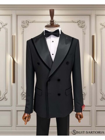 SUIT SARTORIA SİYAH KRUVAZE DAMATLIK 5711