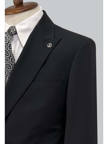 SUIT SARTORIA BLACK DOUBLE BREASTED SUIT 2001/89