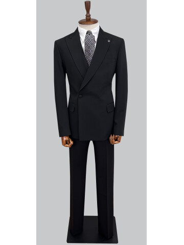 SUIT SARTORIA BLACK DOUBLE BREASTED SUIT 2001/89