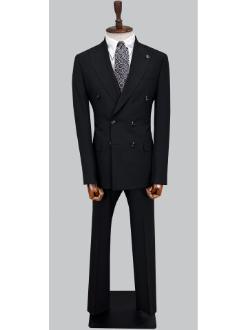 SUIT SARTORIA BLACK DOUBLE-BREASTED SUIT 2002/48