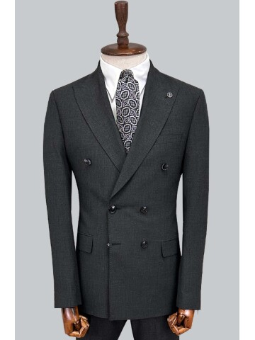 SUIT SARTORIA BLACK DOUBLE-BREASTED SUIT 2002/48