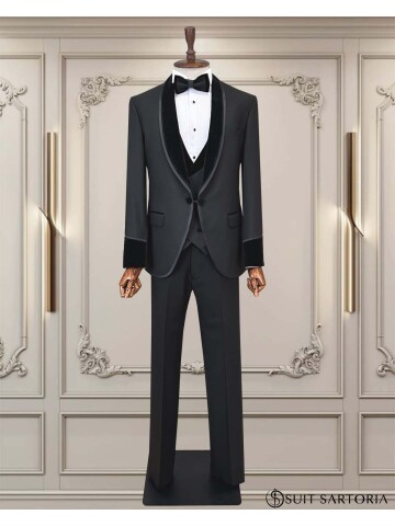 Cemden WEDDİNG SUİT BLACK 5752