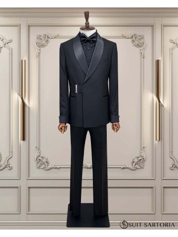 Cemden WEDDİNG SUİT BLACK 5734