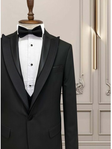 SUIT SARTORIA BLACK PEAK COLLAR TUXEDO 5708