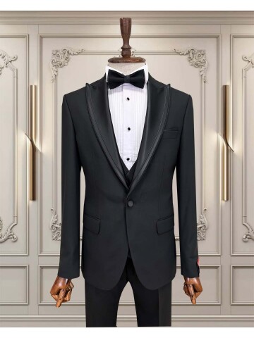 SUIT SARTORIA BLACK TUXEDO 5071