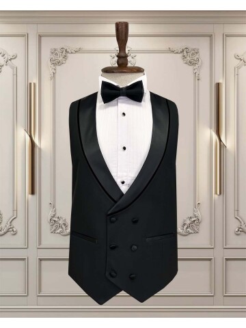 SUIT SARTORIA SİYAH SİVRİ YAKA DAMATLIK 5731