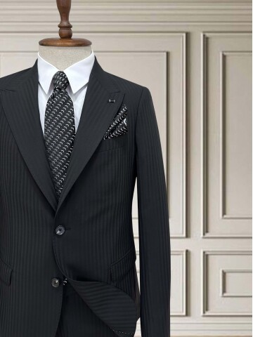 SUIT SARTORIA SİYAH YÜNLÜ TAKIM ELBİSE 2001/35