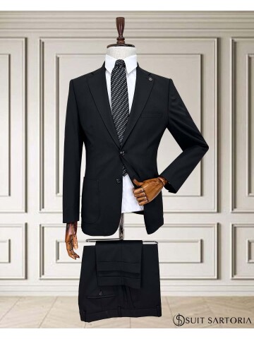 SUIT SARTORIA SİYAH YÜNLÜ TAKIM ELBİSE 252051