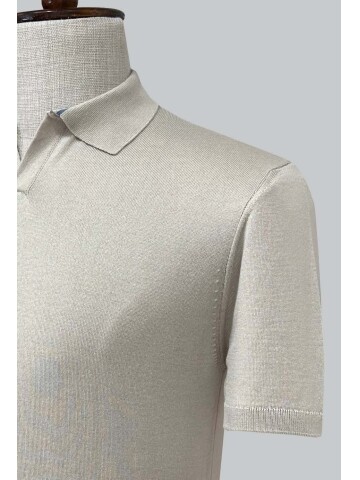 SUIT SARTORIA BEIGE SHORT SLEEVE KNITWEAR T-SHIRT 9030