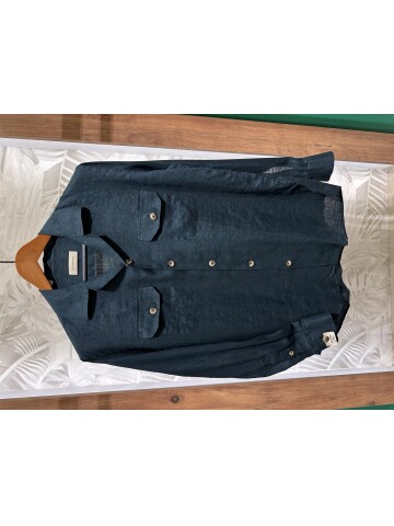 SUIT SARTORIA GREEN LINEN SHIRT 6108