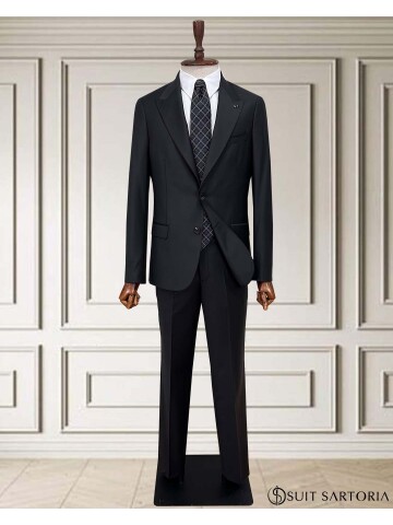 SUIT SARTORIA WOOL BLACK SUIT 2001/14