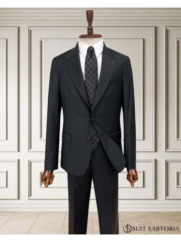 SUIT SARTORIA WOOL BLACK SUIT 2001/14