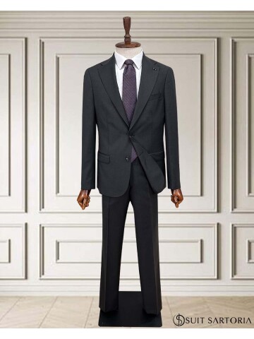 SUIT SARTORIA WOOL BLACK SUIT 2001/15