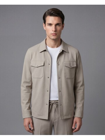 Mens Stone Safari Pocket Sport Suit – Comfort Fit Performance Model