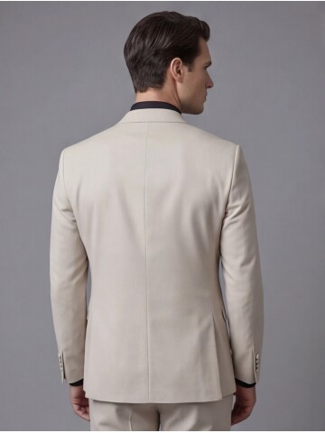 Beige Three-Piece Tuxedo