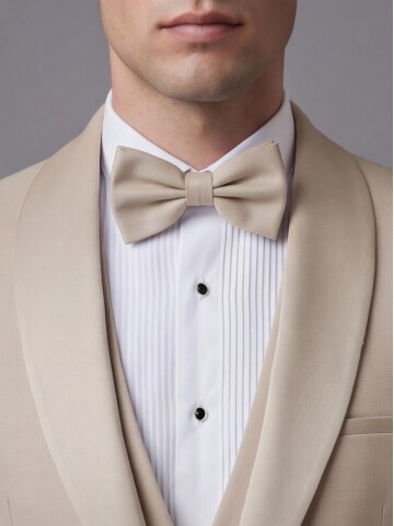 Beige Three-Piece Tuxedo
