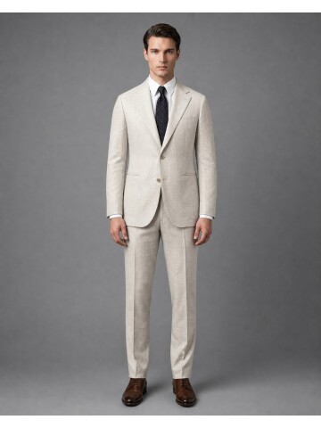 Beige Woolen Suit