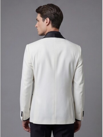 White Double-Breasted Tuxedo