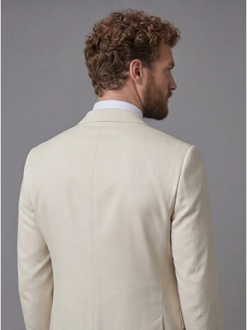 White Peak Lapel Comfort Fit Fully Lined Suit
