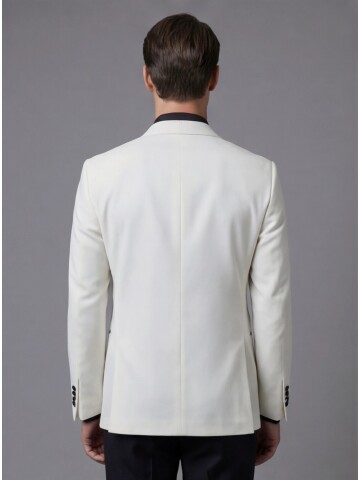 White Peak Lapel Slim Fit 3-Piece Tuxedo