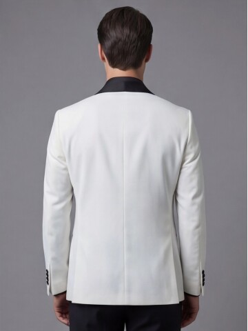 White Three-Piece Tuxedo