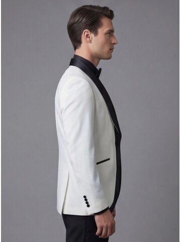 White Three-Piece Tuxedo