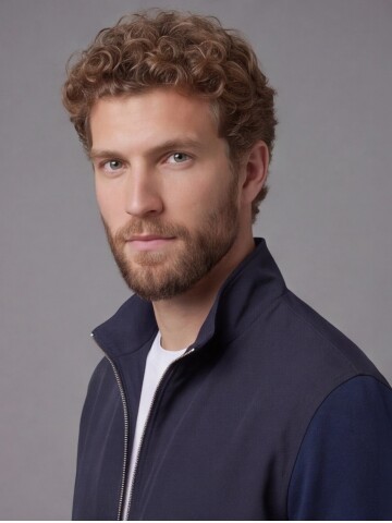 Lacivert Hakim Yaka Fermuarlı Comfort Fit Kısa Mont