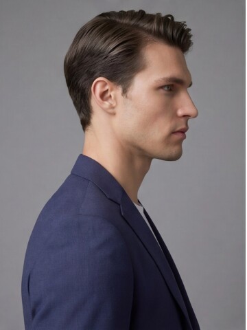 Lacivert Mono Yaka Torba Cepli Takım Elbise