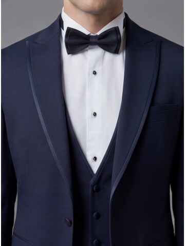 Navy Blue Three-Piece Tuxedo
