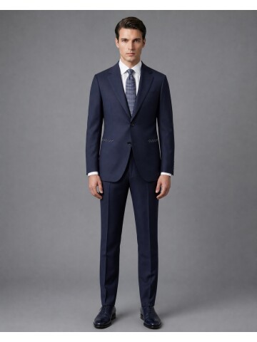 Navy Wool Suit