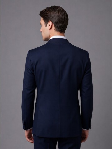 Laicvert Slim Fit Sivri Yaka Kruvaze Takım Elbise