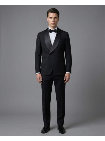 Black Double-Breasted Tuxedo