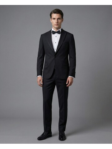 Black Three-Piece Tuxedo